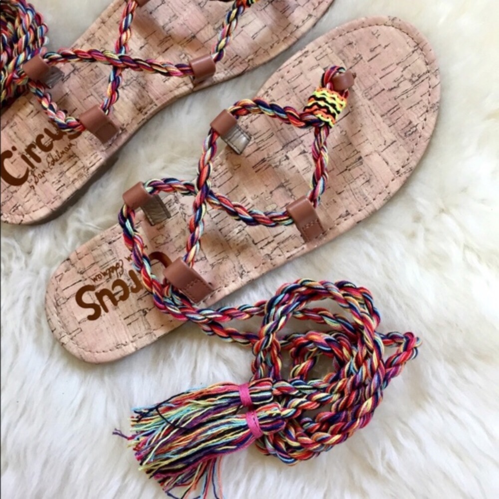 Circus By Sam Edelman Beth Ankle Lace Up Sandals - Picture 2 of 8